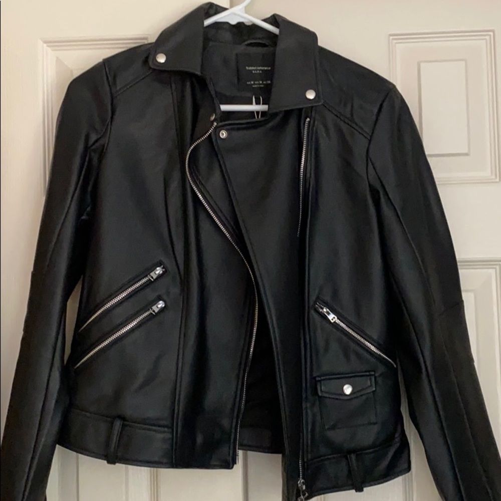 Zara Moto Faux Leather jacket